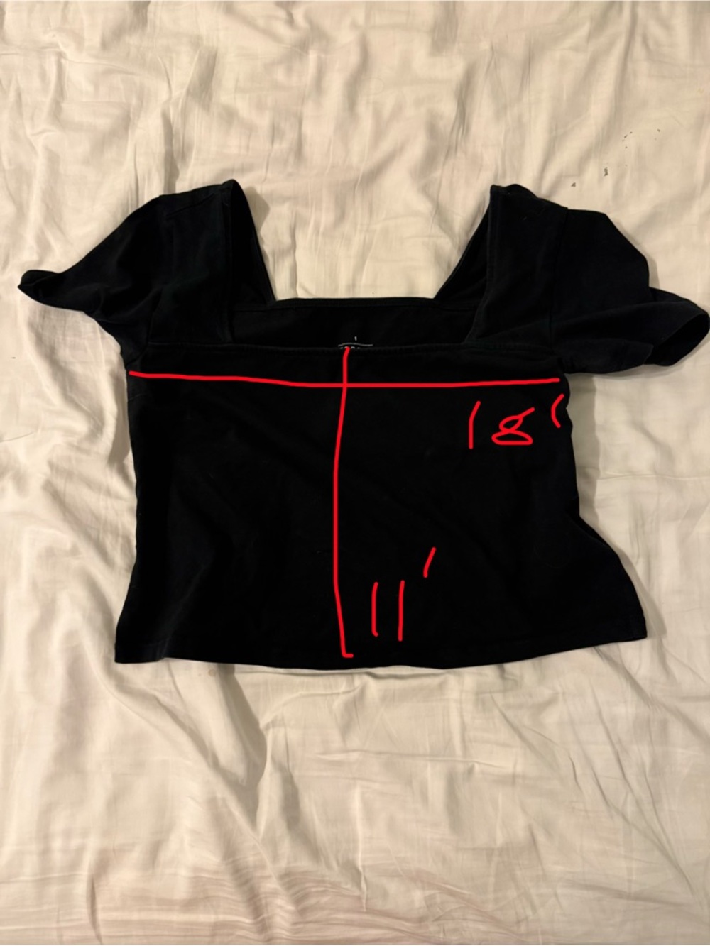 Square Neck Top - Picture 2 of 4
